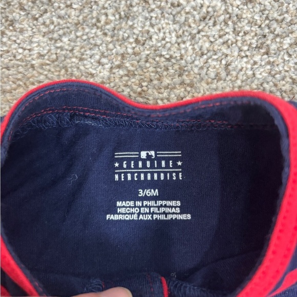 BOSTON RED SOX BLUE ONE-PIECE BABY TODDLER 3-6 MONTHS MLB GENUINE MERCHANDISE - Picture 3 of 5